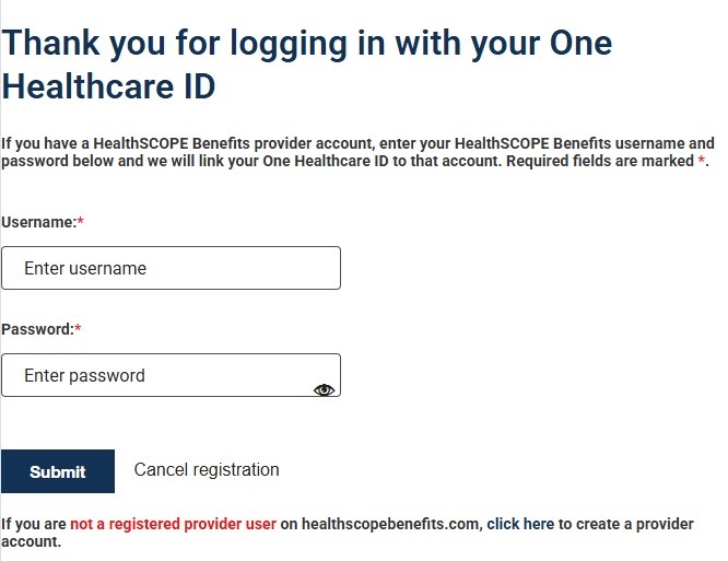 Healthscope Provider Portal Login